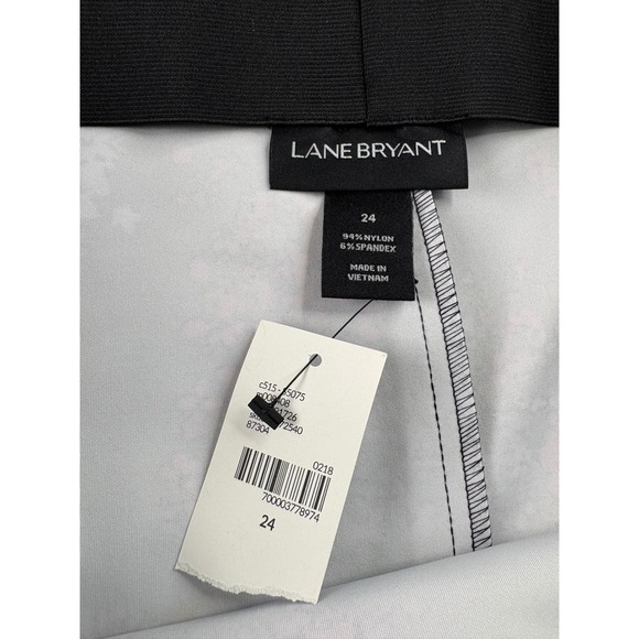 Lane Bryant Black Floral Print Pencil Skirt Size 24 - Picture 6 of 10